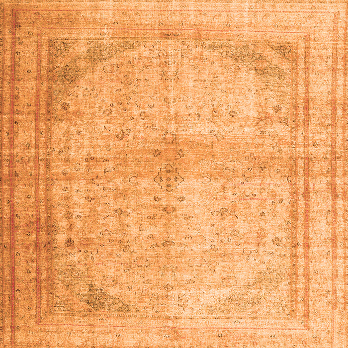 Serging Thickness of Persian Orange Traditional Rug, tr3810org