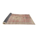 Sideview of Traditional Orange Salmon Pink Persian Rug, tr3811