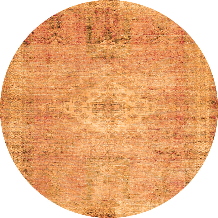 Machine Washable Persian Orange Traditional Area Rugs, wshtr3811org