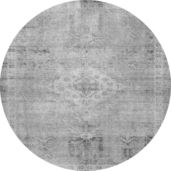 Machine Washable Persian Gray Traditional Rug, wshtr3811gry