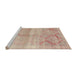 Sideview of Machine Washable Traditional Brown Rug, wshtr3812