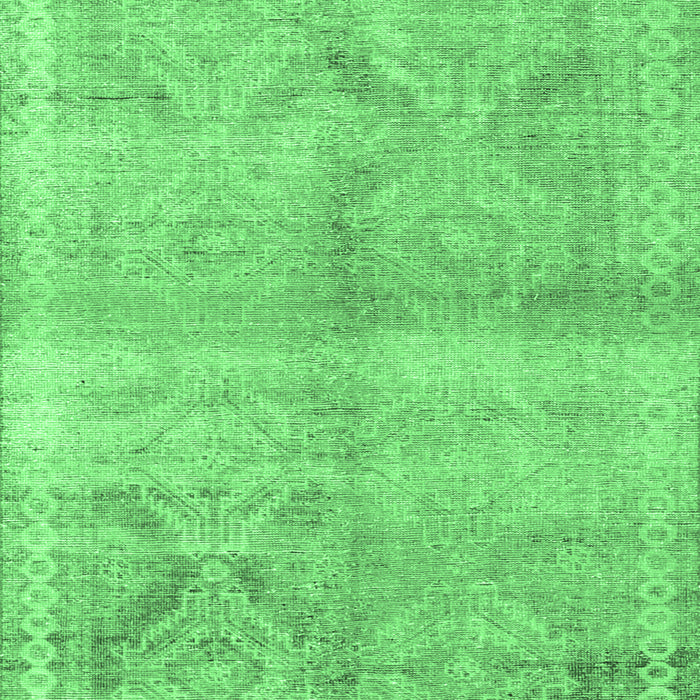 Machine Washable Persian Emerald Green Traditional Area Rugs, wshtr3812emgrn