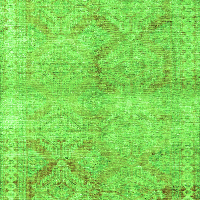 Serging Thickness of Machine Washable Persian Green Traditional Area Rugs, wshtr3812grn