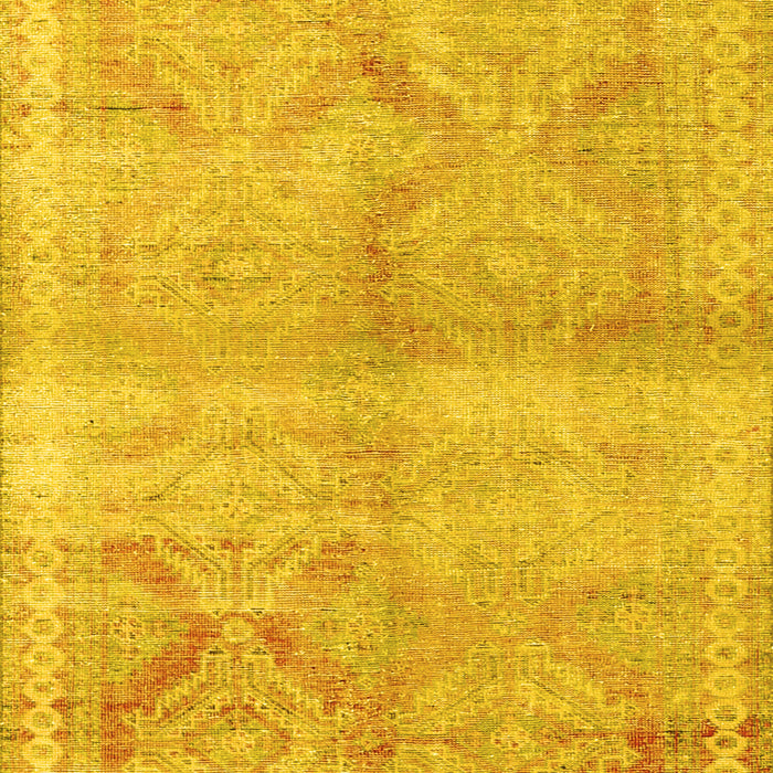 Machine Washable Persian Yellow Traditional Rug, wshtr3812yw