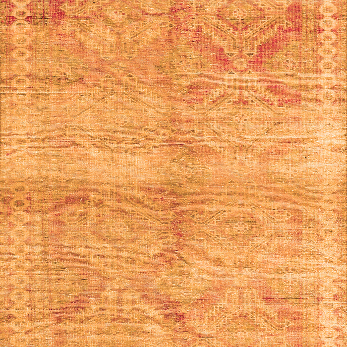 Serging Thickness of Machine Washable Persian Orange Traditional Area Rugs, wshtr3812org