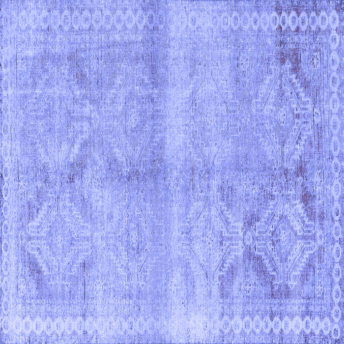 Square Persian Blue Traditional Rug, tr3812blu