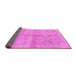 Sideview of Persian Pink Traditional Rug, tr3812pnk