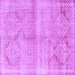 Square Persian Purple Traditional Rug, tr3812pur