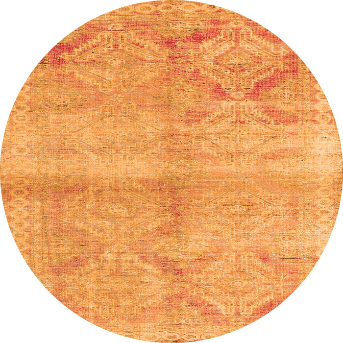 Square Persian Orange Traditional Rug, tr3812org