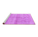 Sideview of Machine Washable Persian Purple Traditional Area Rugs, wshtr3812pur