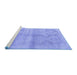 Sideview of Machine Washable Persian Blue Traditional Rug, wshtr3812blu