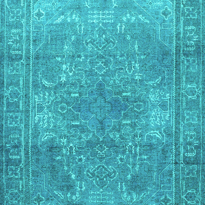 Machine Washable Persian Turquoise Traditional Area Rugs, wshtr3814turq