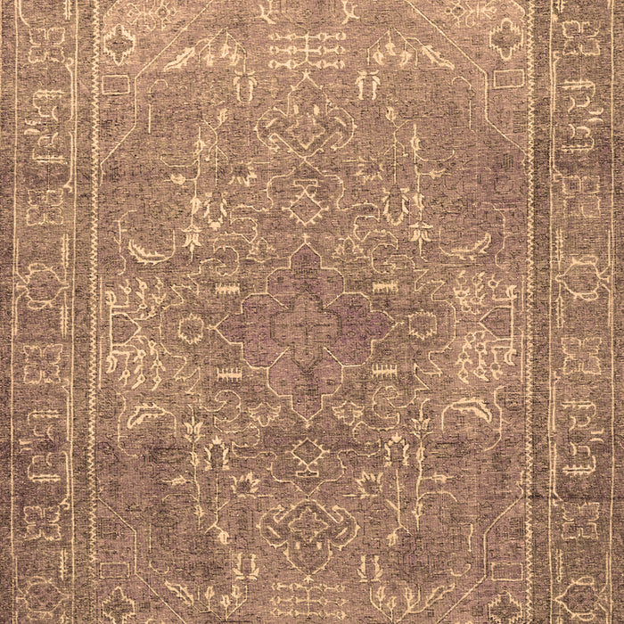 Machine Washable Persian Brown Traditional Rug, wshtr3814brn