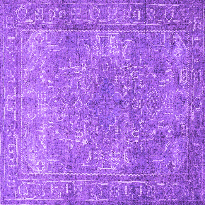 Square Persian Purple Traditional Rug, tr3814pur