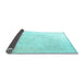 Sideview of Persian Light Blue Traditional Rug, tr3815lblu