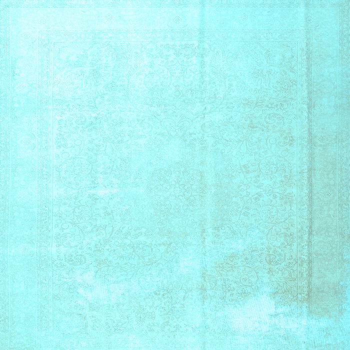 Square Persian Light Blue Traditional Rug, tr3815lblu