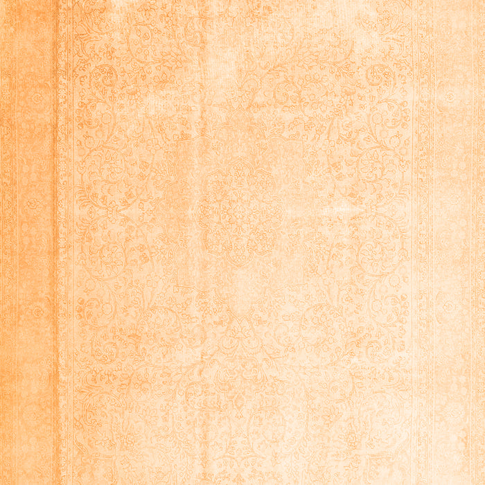 Serging Thickness of Machine Washable Persian Orange Traditional Area Rugs, wshtr3815org