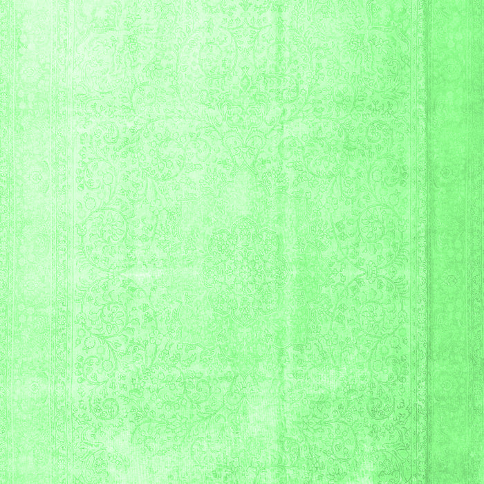 Machine Washable Persian Emerald Green Traditional Area Rugs, wshtr3815emgrn