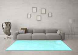 Machine Washable Persian Light Blue Traditional Rug in a Living Room, wshtr3815lblu