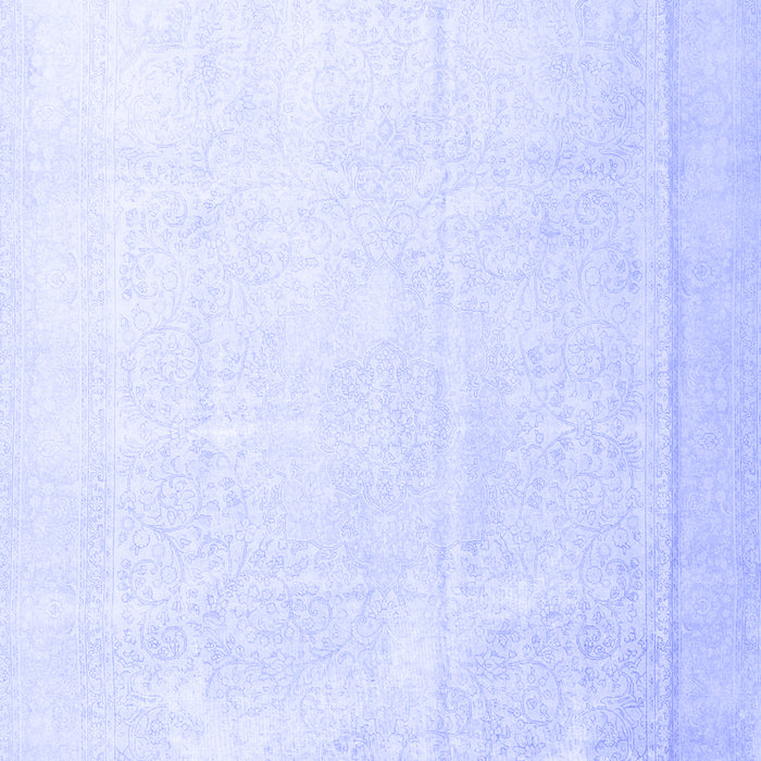 Machine Washable Persian Blue Traditional Rug, wshtr3815blu