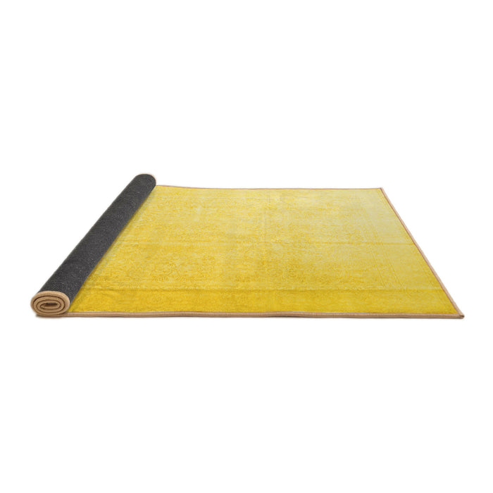 Sideview of Persian Yellow Traditional Rug, tr3815yw