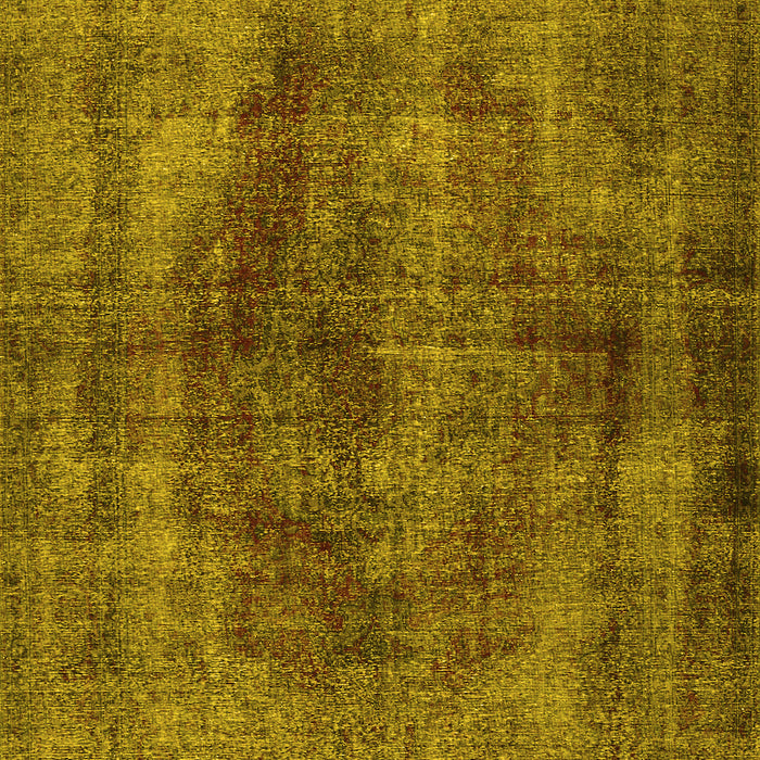 Machine Washable Persian Yellow Traditional Rug, wshtr3816yw