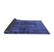 Sideview of Persian Blue Traditional Rug, tr3816blu