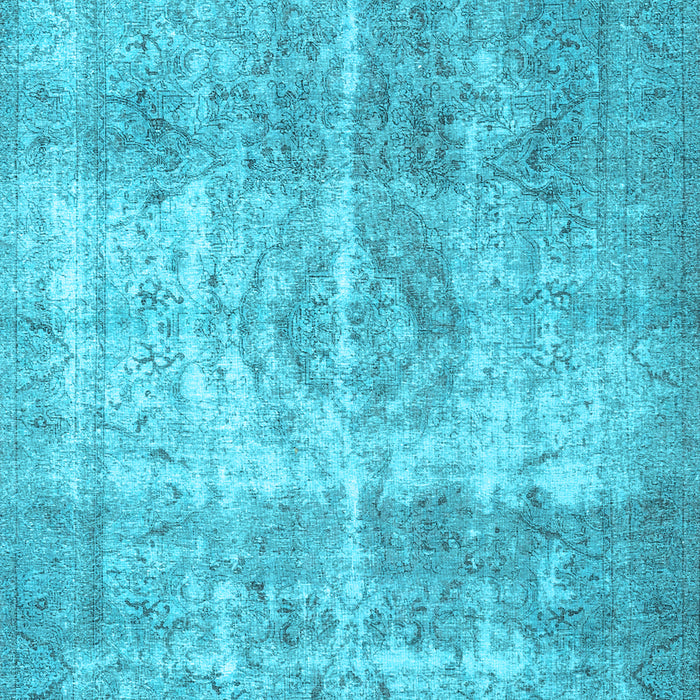 Machine Washable Persian Light Blue Traditional Rug, wshtr3817lblu