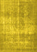 Machine Washable Persian Yellow Traditional Rug, wshtr3817yw