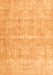 Serging Thickness of Machine Washable Persian Orange Traditional Area Rugs, wshtr3818org