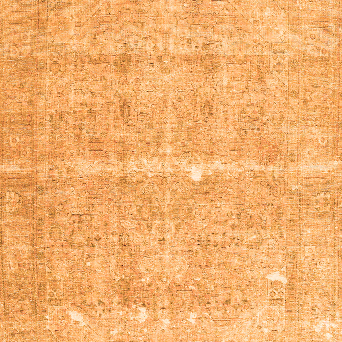Serging Thickness of Machine Washable Persian Orange Traditional Area Rugs, wshtr3818org