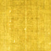 Square Persian Yellow Traditional Rug, tr3818yw
