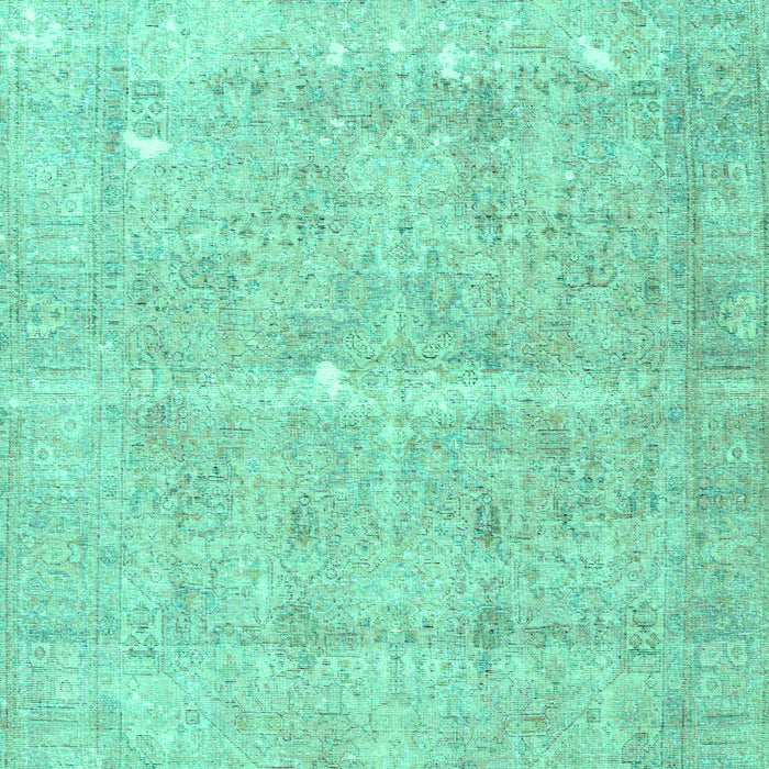 Machine Washable Persian Turquoise Traditional Area Rugs, wshtr3818turq