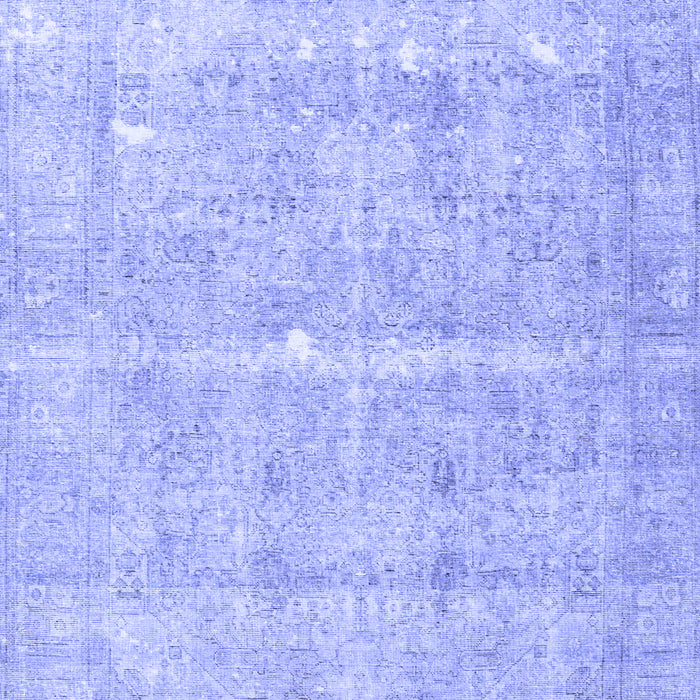Machine Washable Persian Blue Traditional Rug, wshtr3818blu
