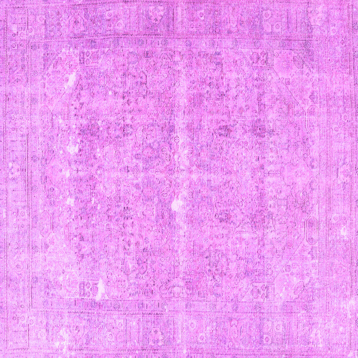 Square Machine Washable Persian Purple Traditional Area Rugs, wshtr3818pur