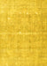 Machine Washable Persian Yellow Traditional Rug, wshtr3818yw