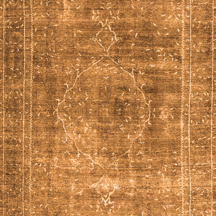 Serging Thickness of Machine Washable Persian Orange Traditional Area Rugs, wshtr3819org