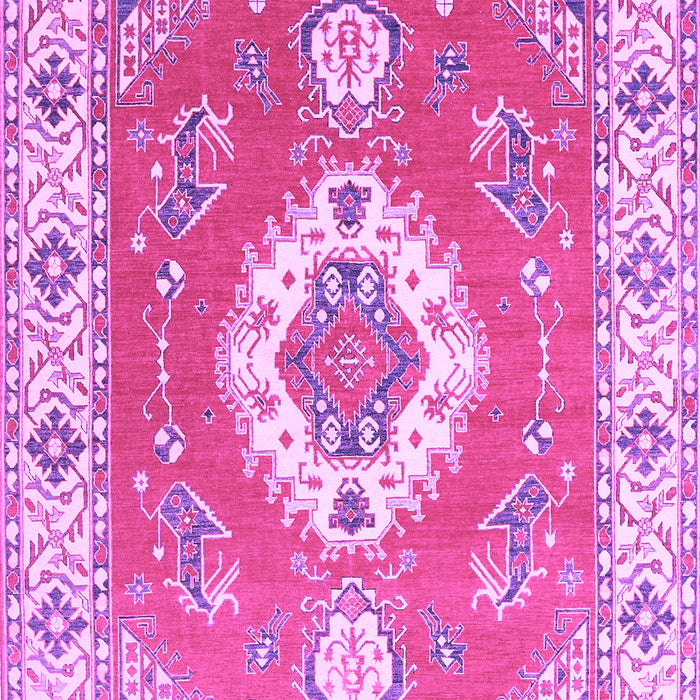 Medallion Purple Traditional Rug, tr381pur