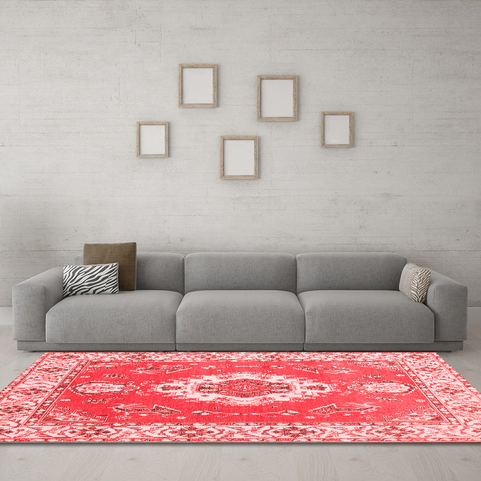 Traditional Red Washable Rugs