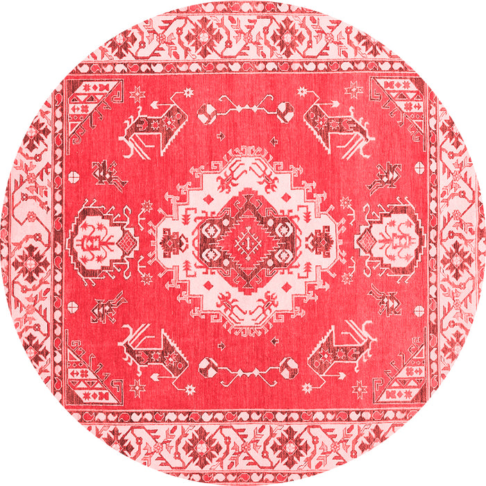Medallion Red Traditional Rug, tr381red
