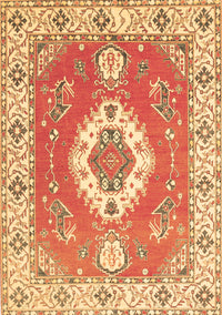 Medallion Brown Traditional Rug, tr381brn