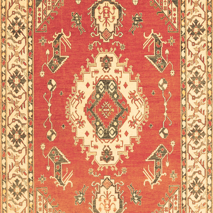 Medallion Brown Traditional Rug, tr381brn