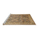 Sideview of Machine Washable Traditional Sienna Brown Rug, wshtr382