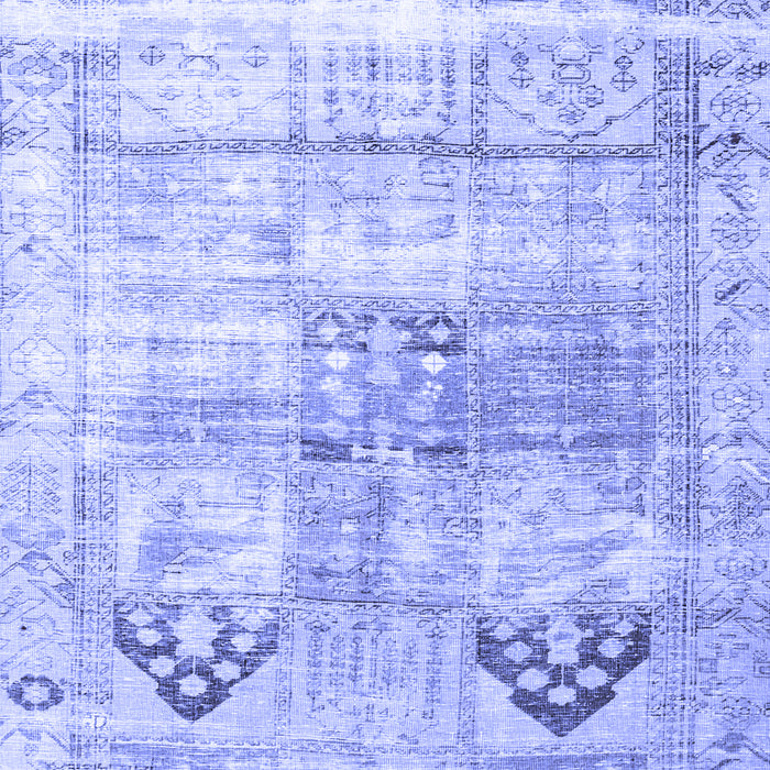 Machine Washable Persian Blue Traditional Rug, wshtr3820blu