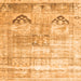 Serging Thickness of Persian Orange Traditional Rug, tr3820org