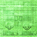 Serging Thickness of Persian Green Traditional Rug, tr3820grn