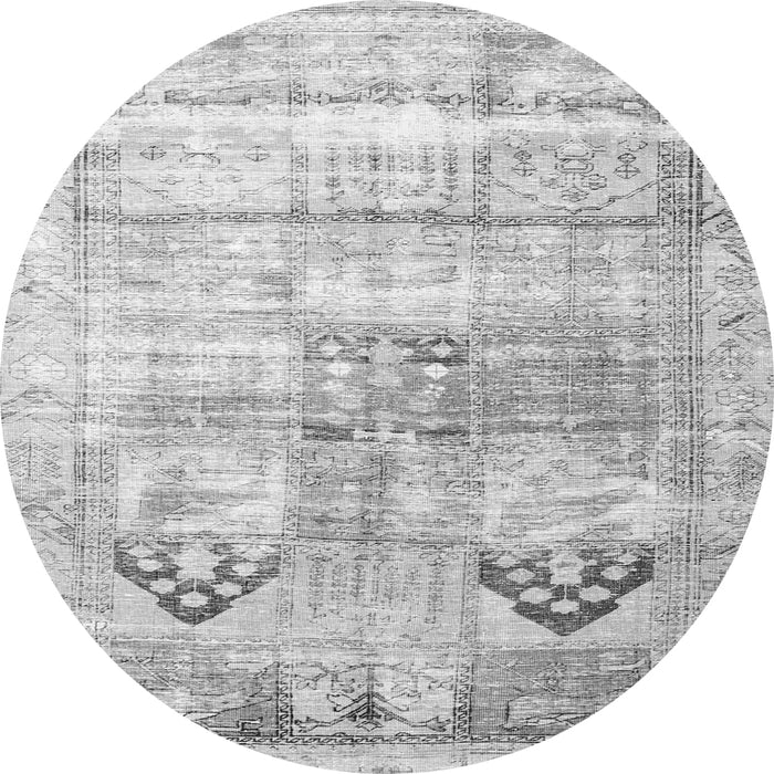 Square Persian Gray Traditional Rug, tr3820gry