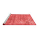 Asian Inspired Red Washable Rugs