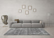 Machine Washable Oriental Gray Asian Inspired Rug in a Living Room,, wshtr3821gry