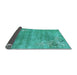 Sideview of Oriental Light Blue Asian Inspired Rug, tr3821lblu